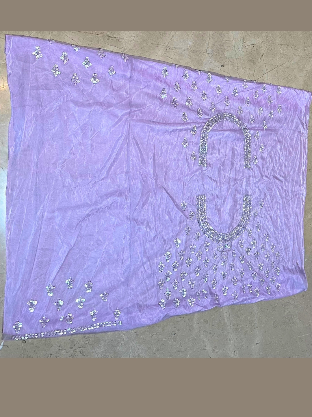 Lavender Elegance Embroidered Lehenga