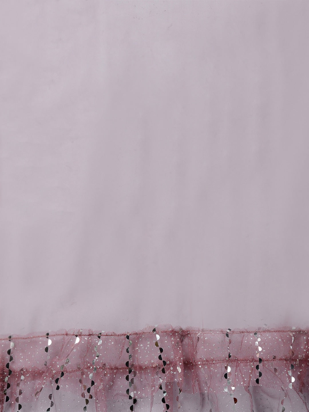 Pastel Mauve Mirror Embellished Lehenga Set with Cut dana Embroidery, Frills & Layering