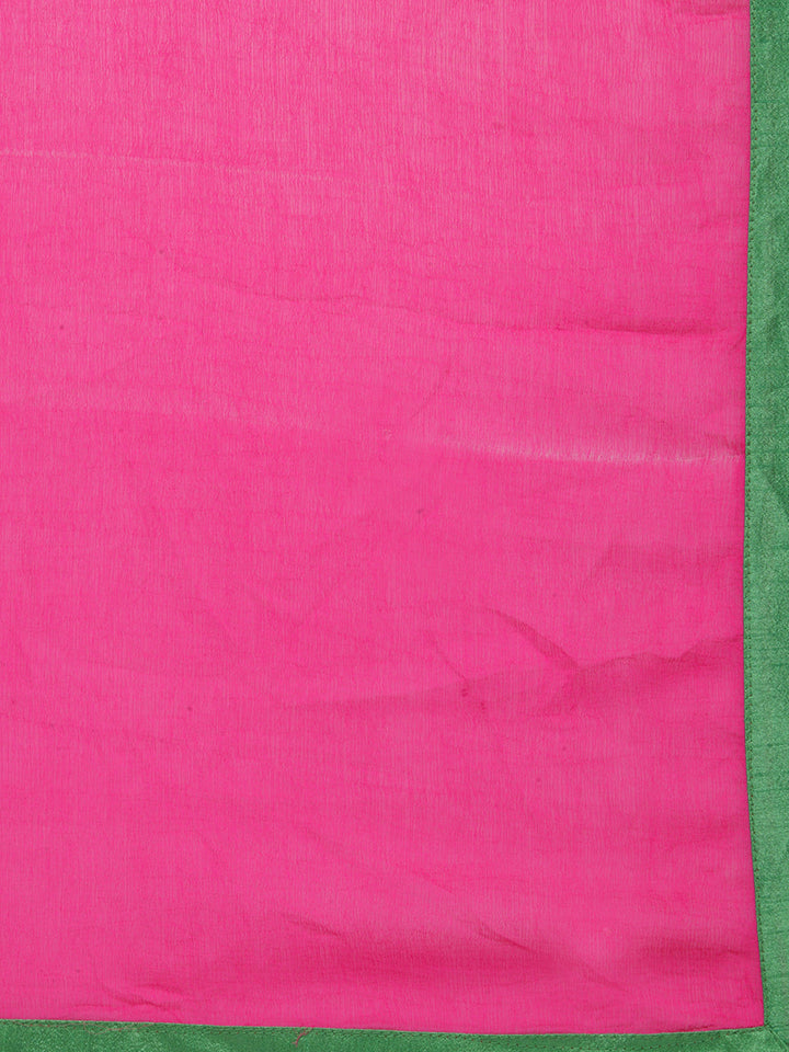 Cotton Dress Material with Floral Resham Embroidery