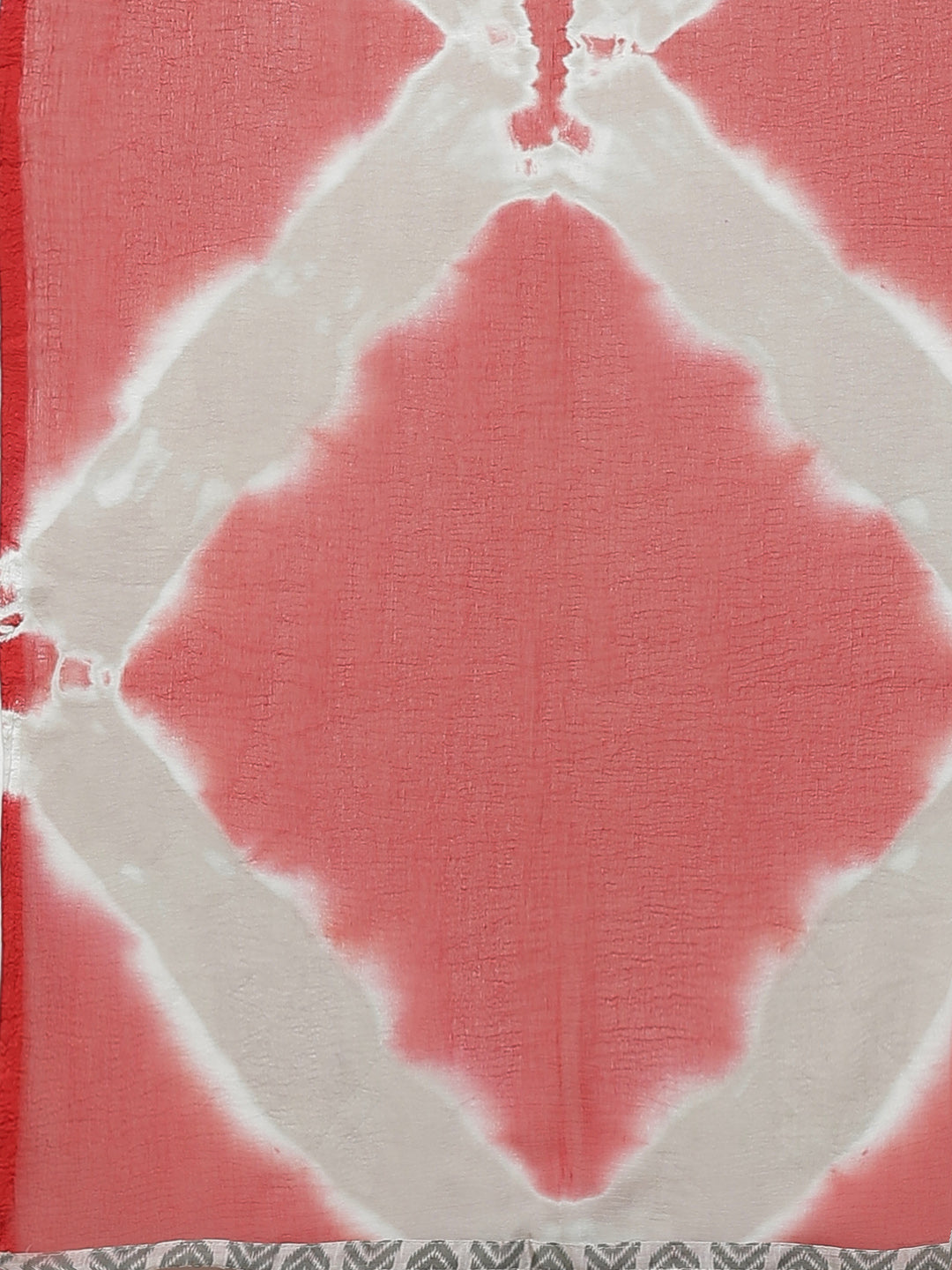 Cotton Ikat Inspired Suit Dupatta with Zari embroidered neckline and Bandhej Dupatta