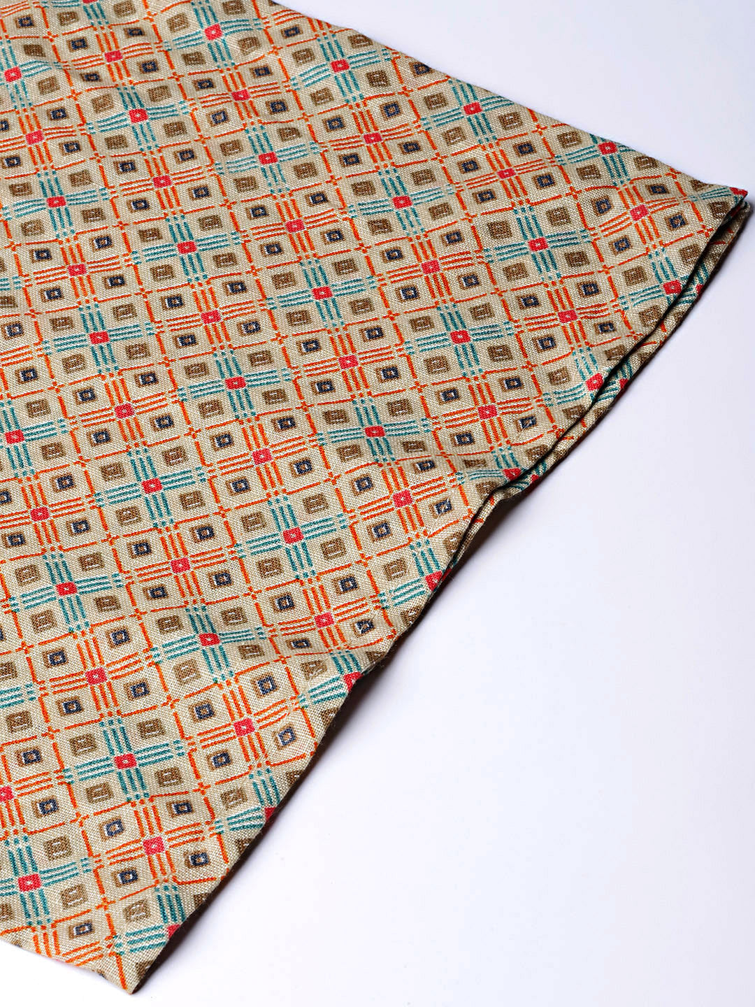 Embellished Batik Style Kurta with Printed Pallazos