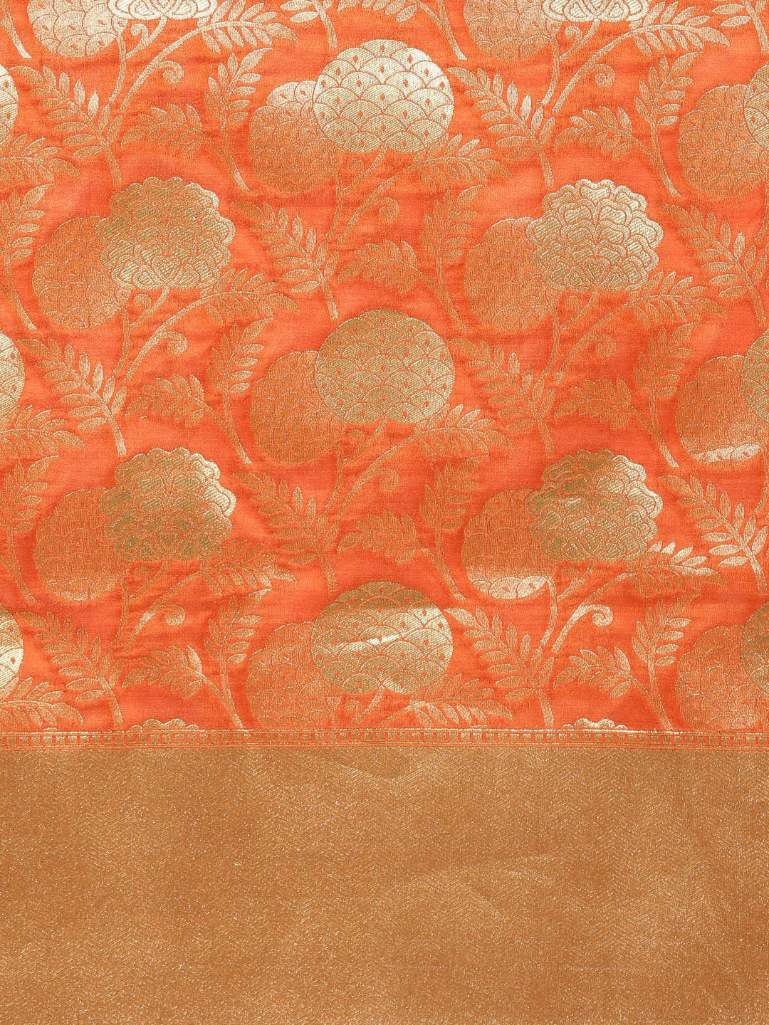 Kanjiwaram Silk Saree with Contemporary Floral Zari Weaving