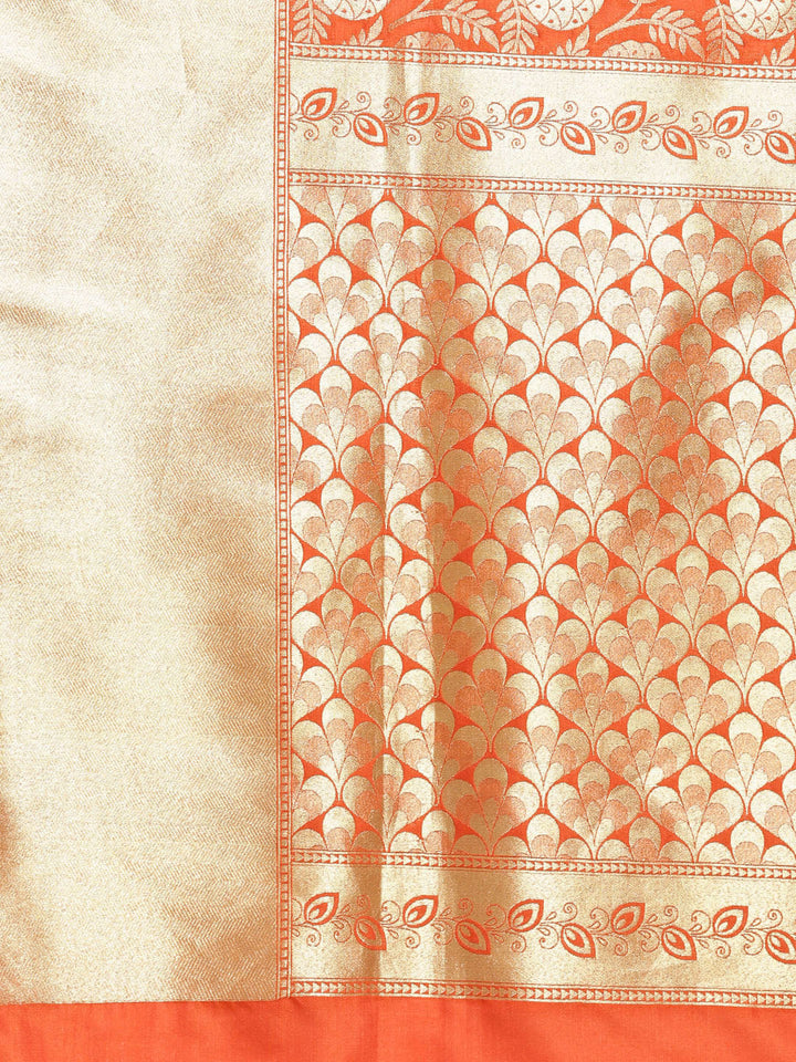 Kanjiwaram Silk Saree with Contemporary Floral Zari Weaving