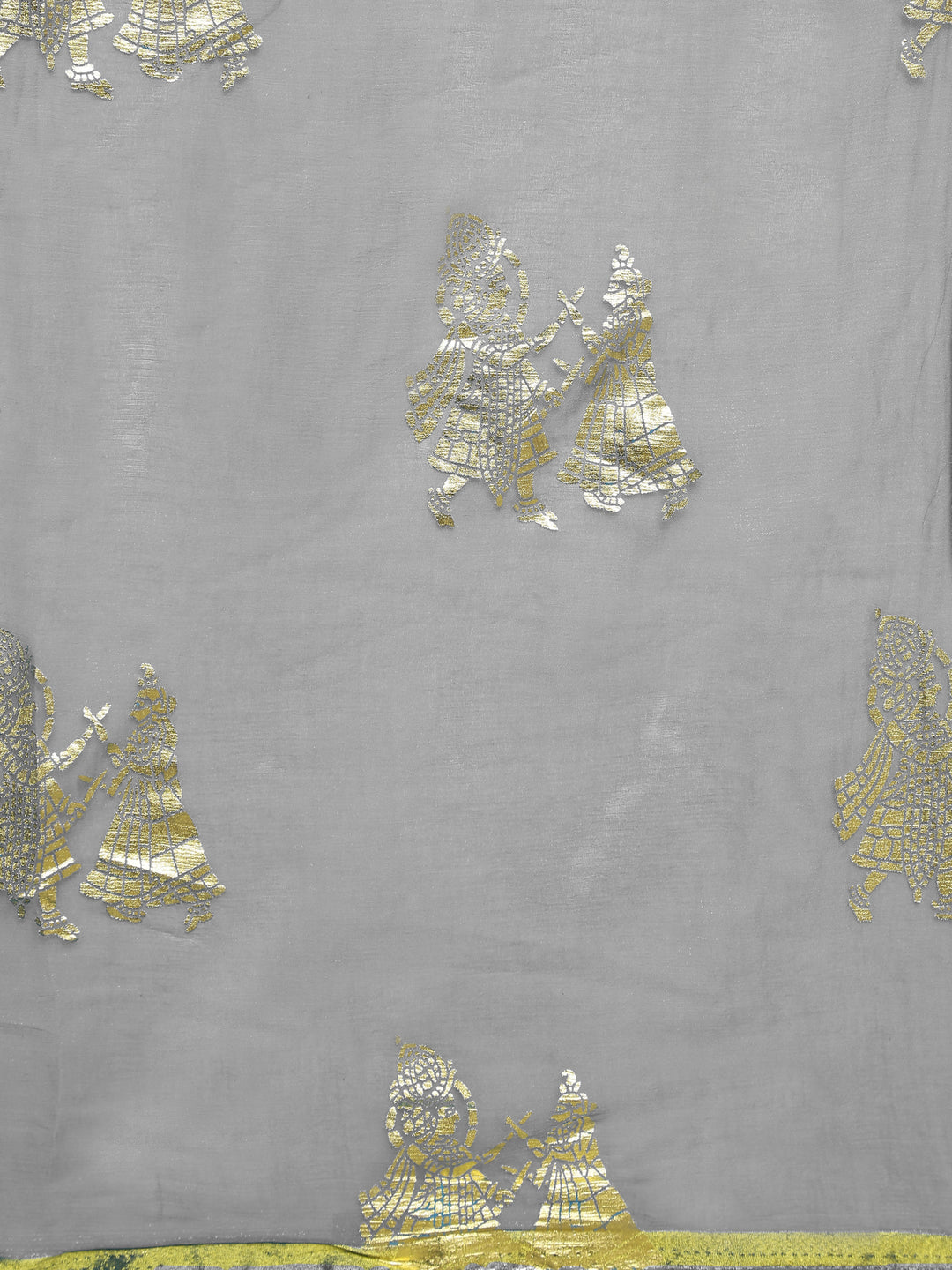 Chiffon Party Wear Saree with Foil Printed Radha Rani