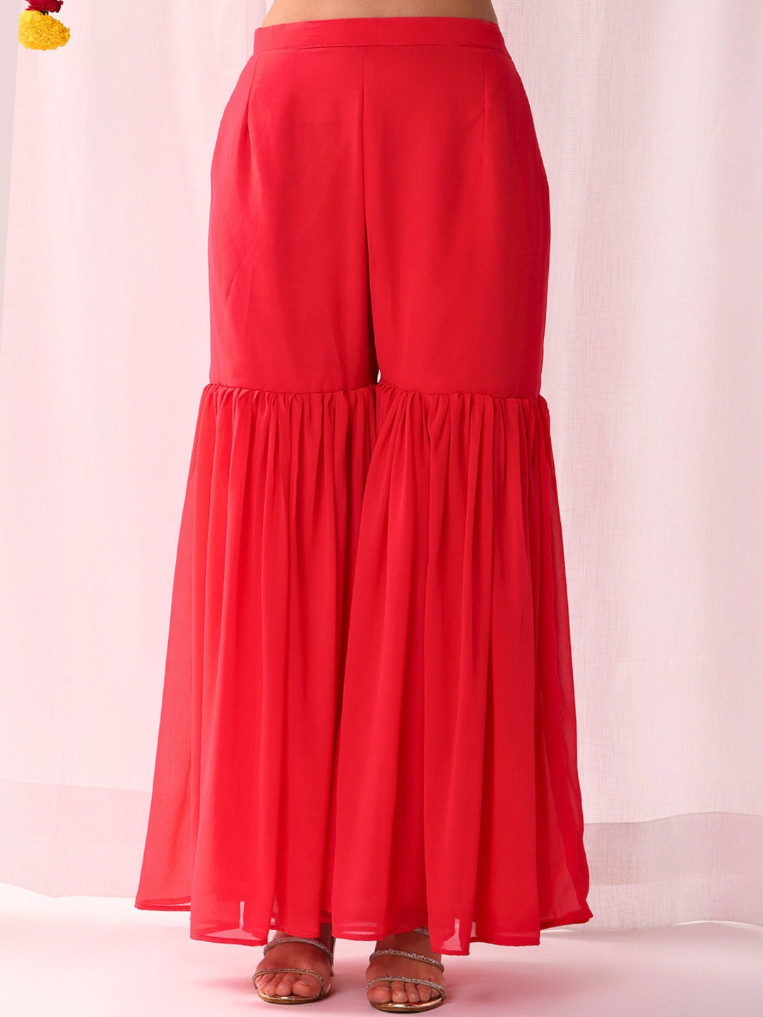 Kalidar Peplum Kurta Sharara Set