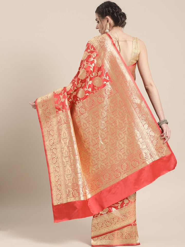 Kanjiwaram Inspired Silk saree with Intricate Zari Weaving