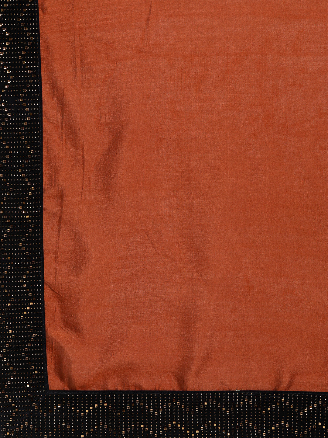 Raw Silk saree with Hand-Embellished Velvet Border