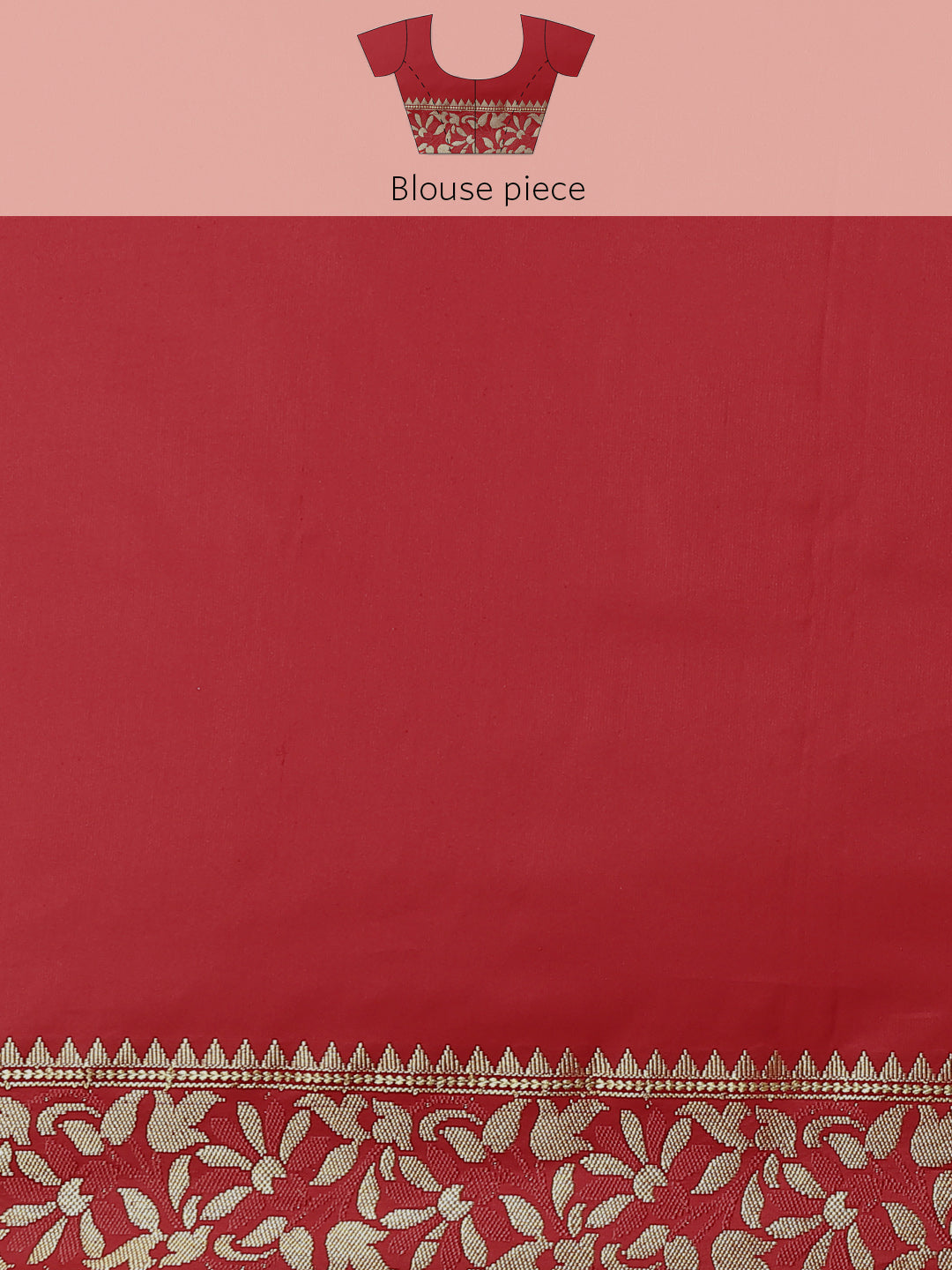 Orange Floral Ethnic Motifs Banarasi Silk Saree with Contrast Pallu