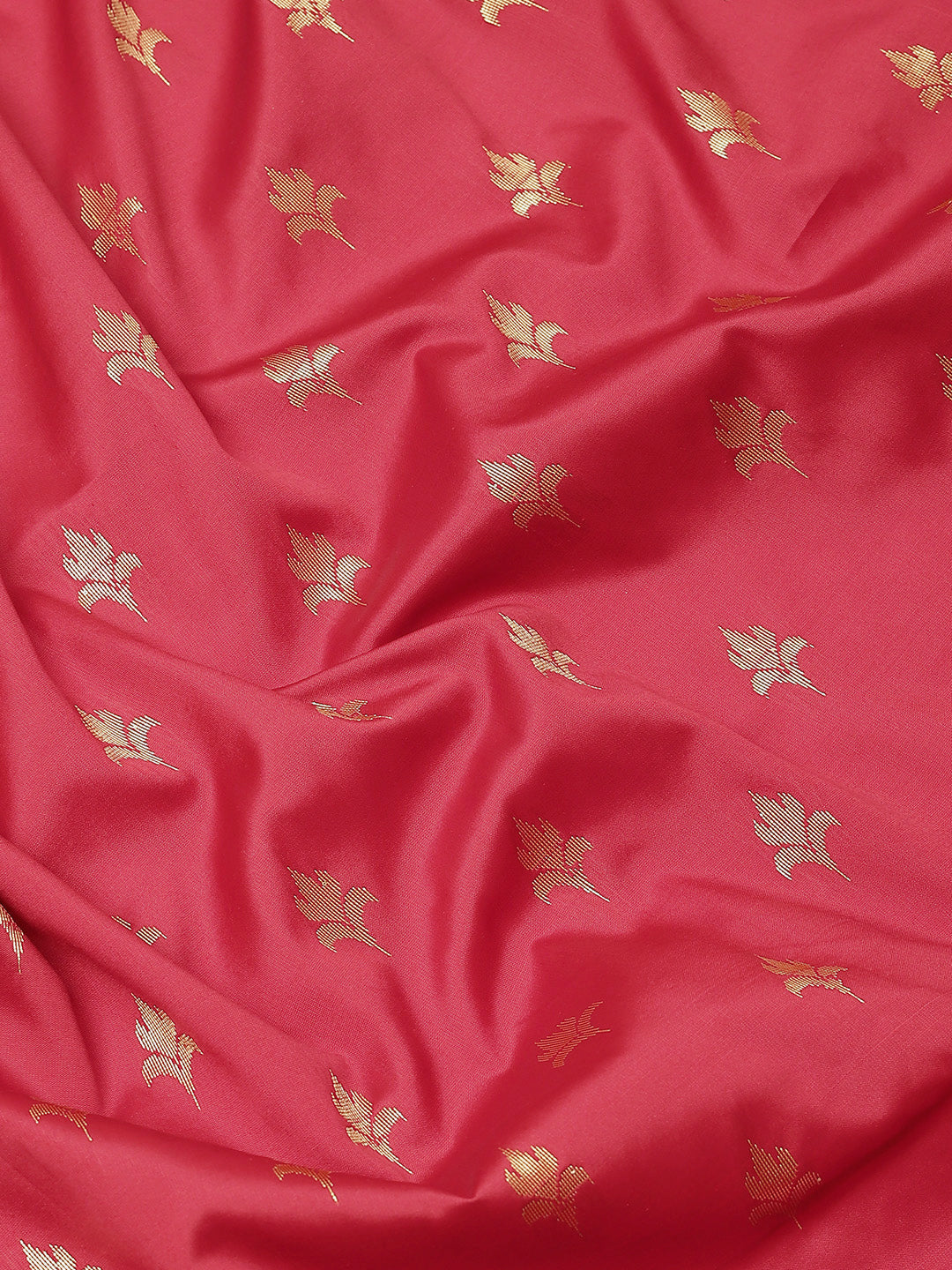 Zari Woven Mysore Silk Bridal Handloom Saree with Floral motifs