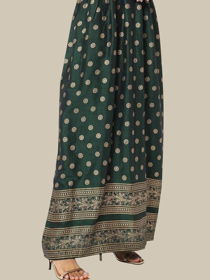 Bright Long Printed Gown