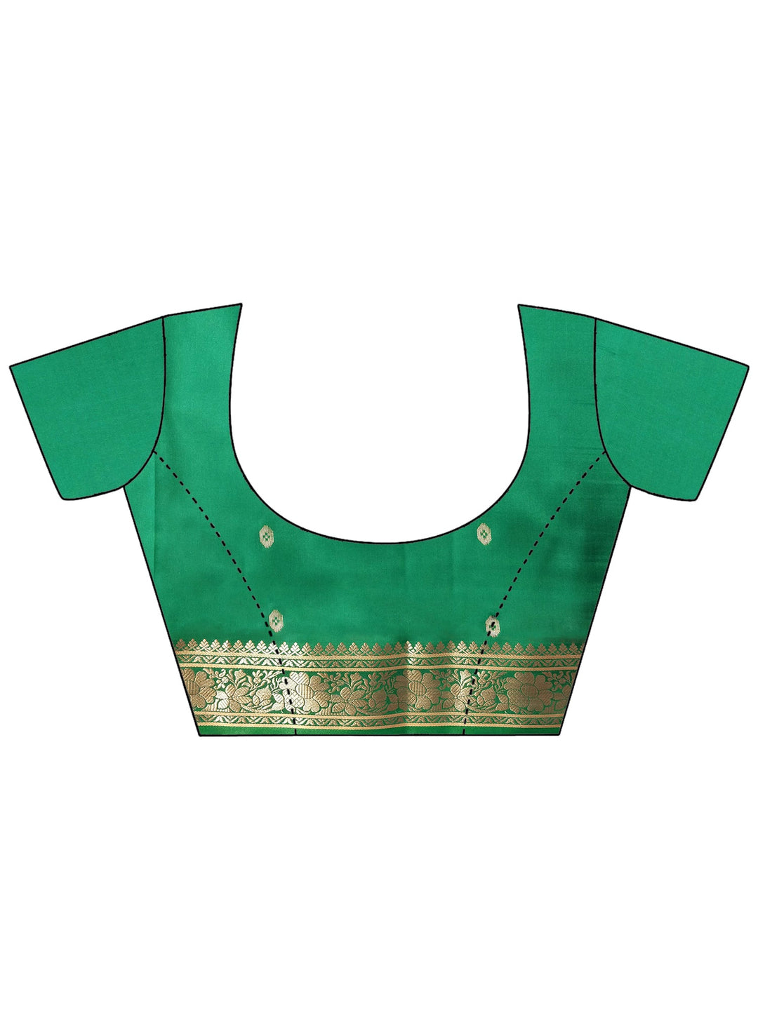 Banarasi Red and Green Silk Saree