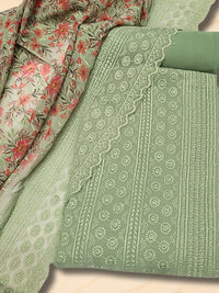 Chhabra 555 Chikankari Schiffli Embroidery Suit with Sequin Embellishment & Digital Print Dupatta