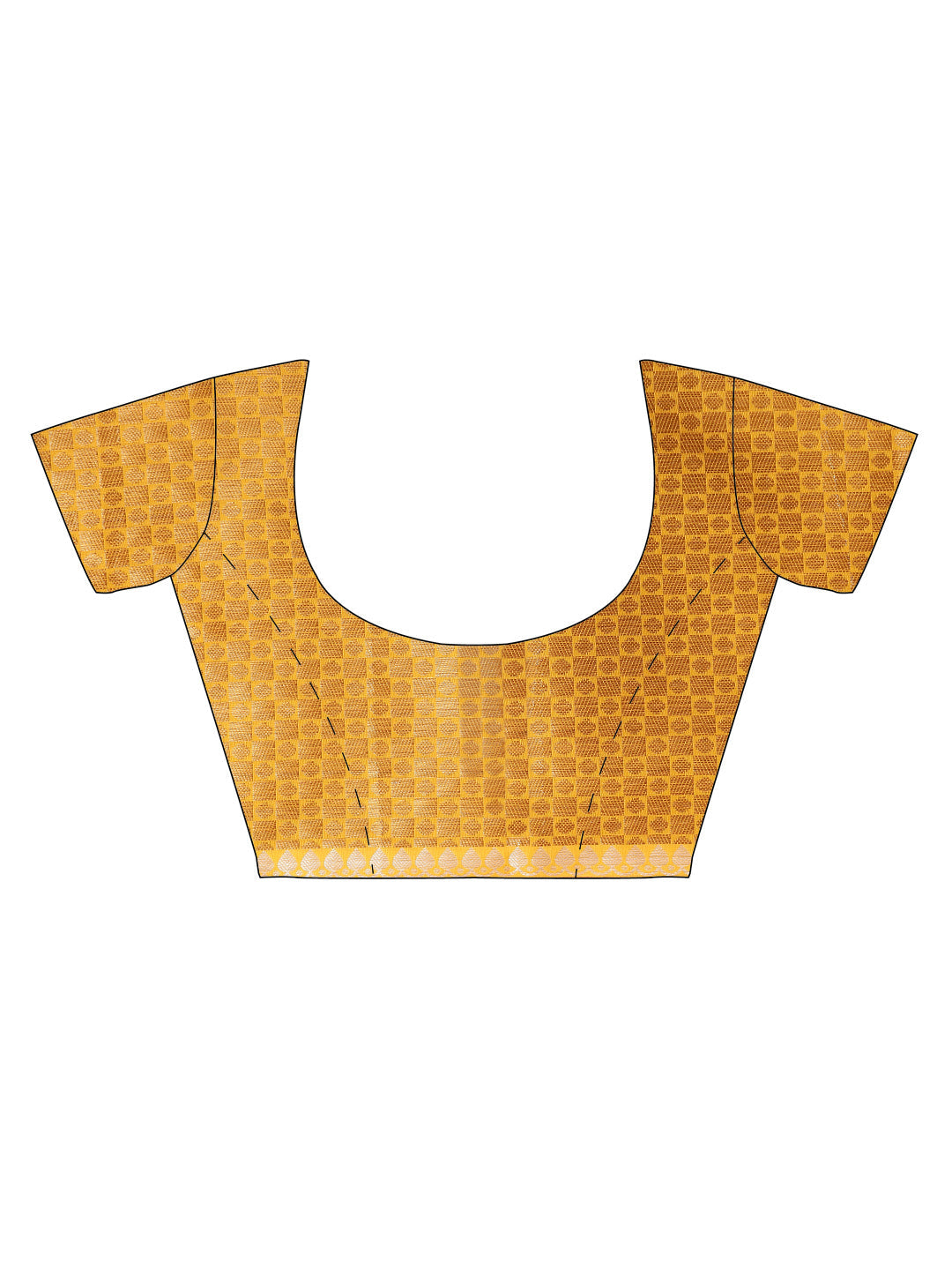 Chanderi Banarasi Silk saree with Zari and Resham Woven Flowers