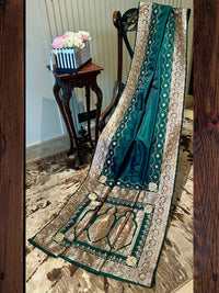 Green Banarasi Silk Saree