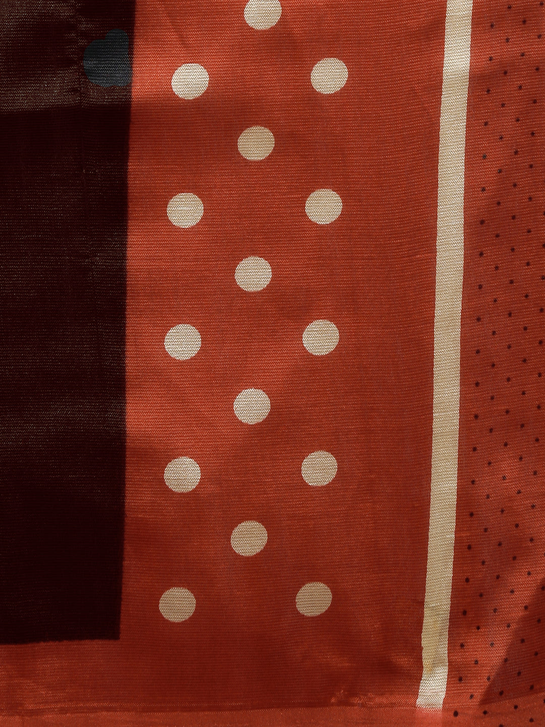 Rust & Beige Art Silk Printed Party Wear Saree