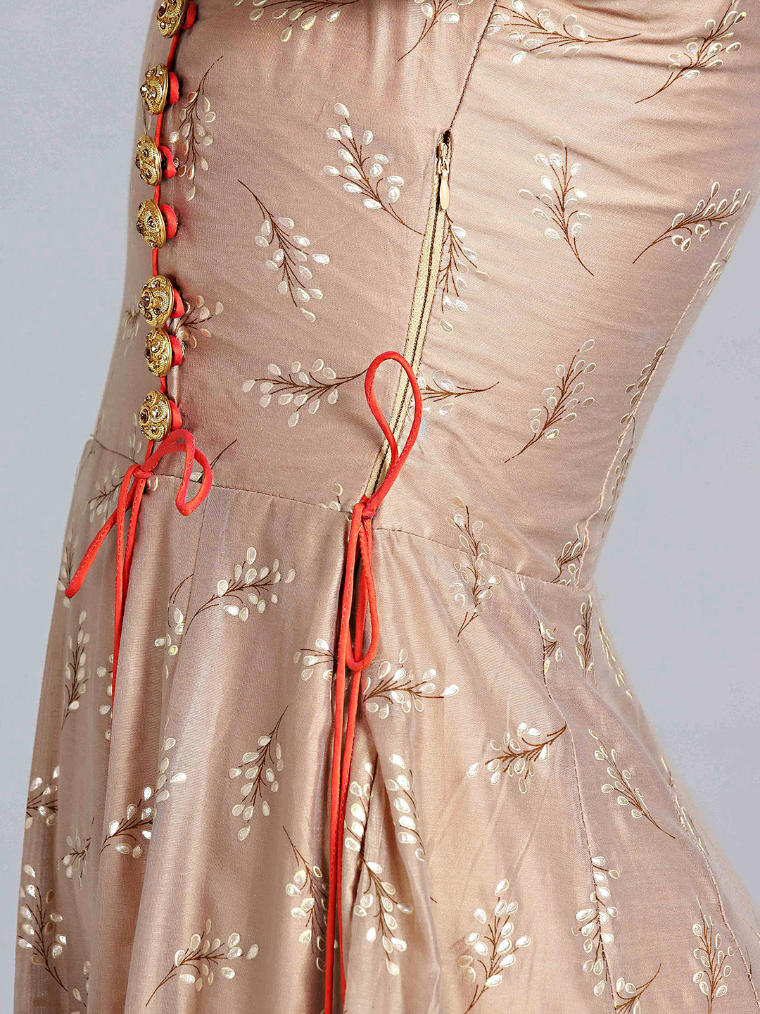 Angrakha Embossed Suit with Banarasi Dupatta