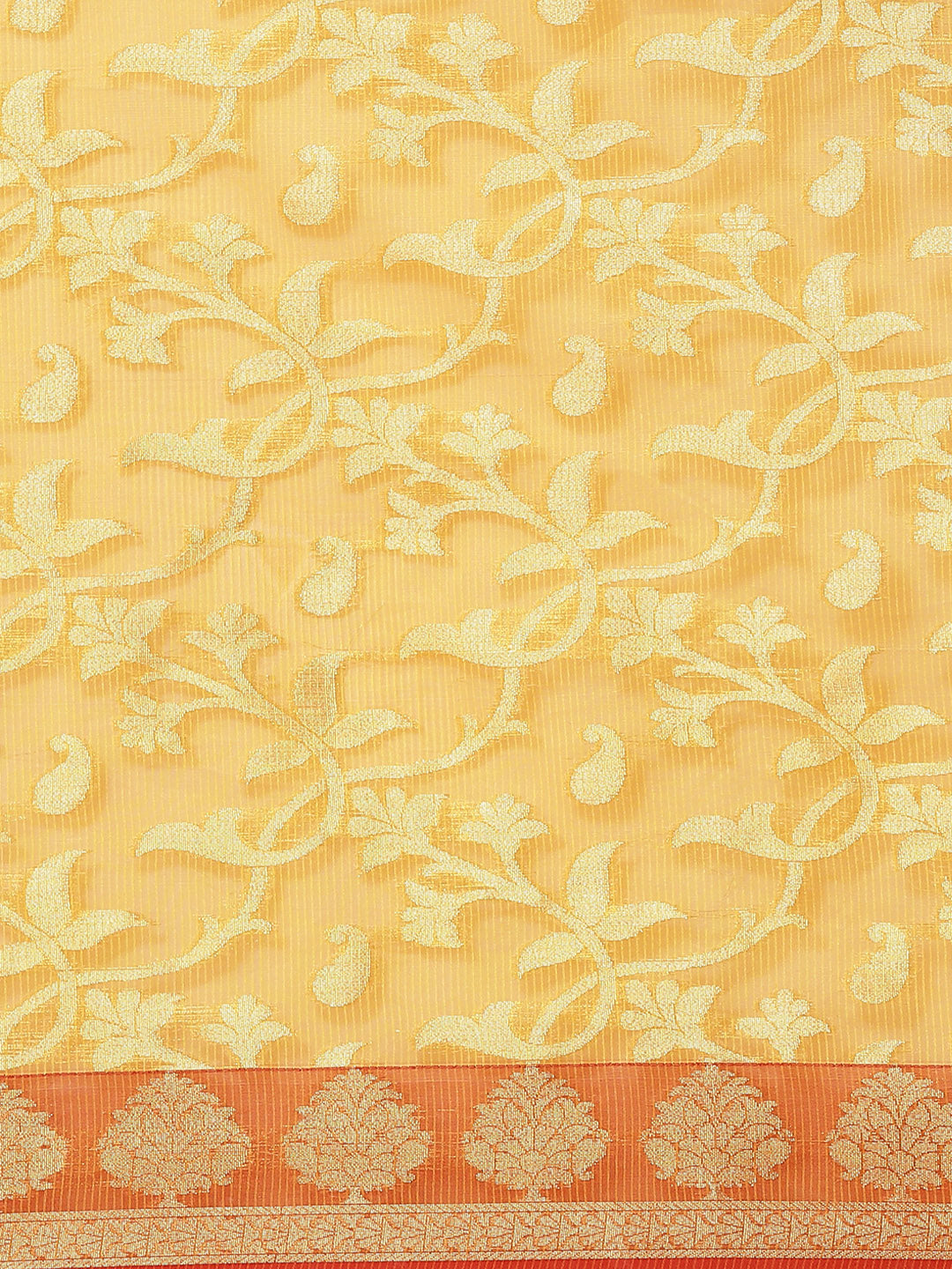 Jamdani Heritage Saree with Mughal Inspired ethnic motifs & Contrast Border