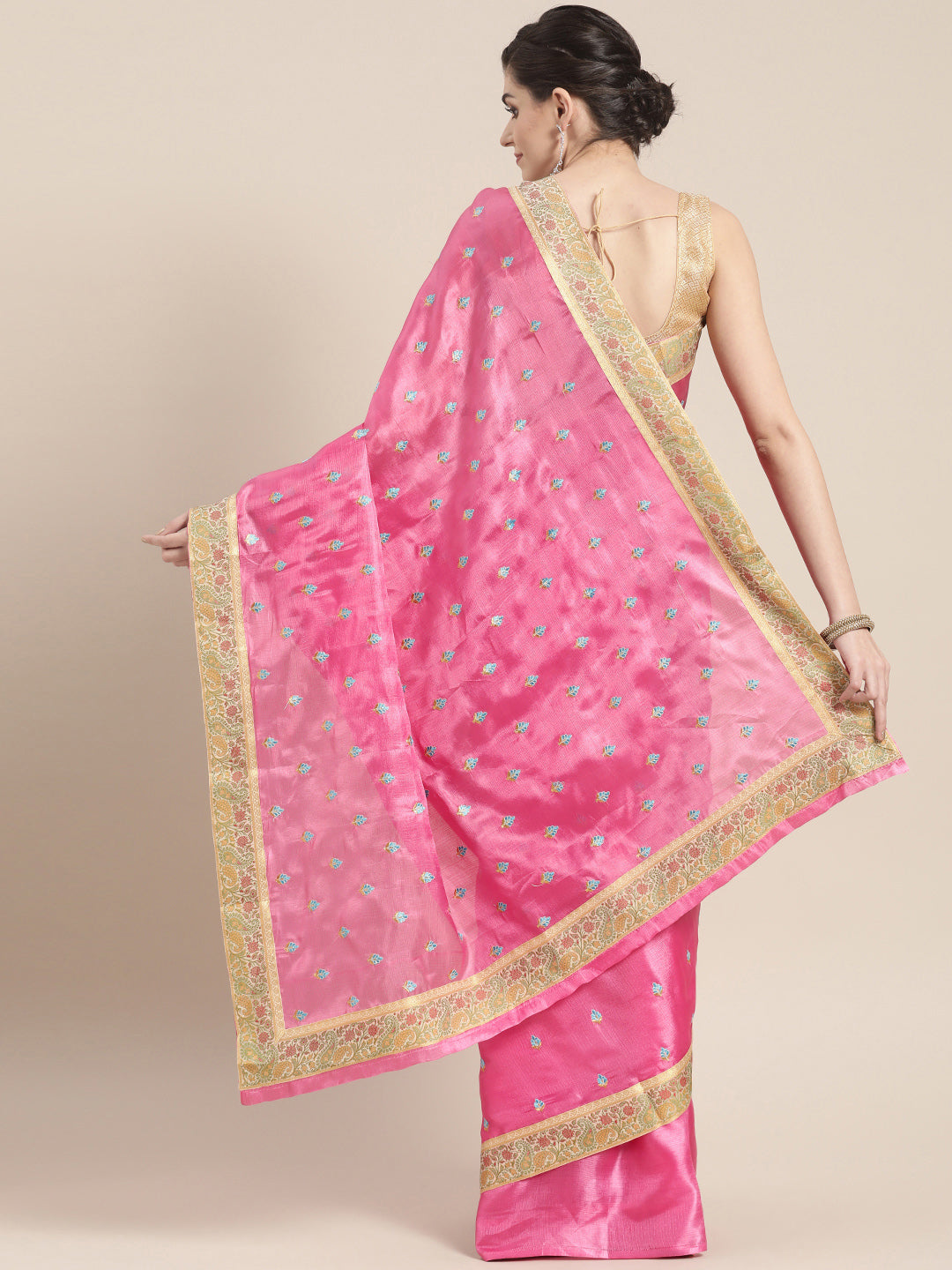 Tussar Silk Saree with Paisley Jamdani border