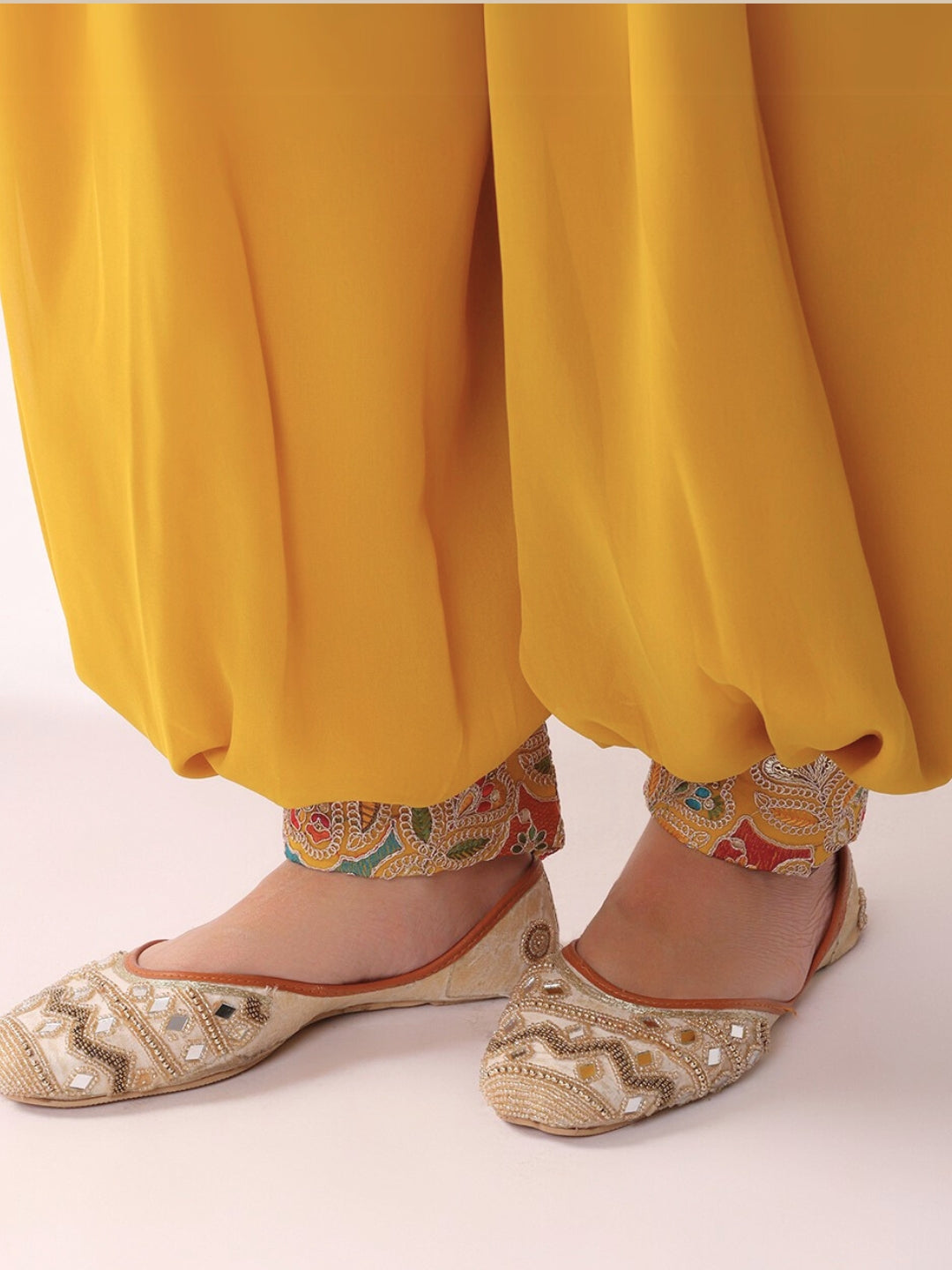 Multicolor Resham Embroidered Kurta Set