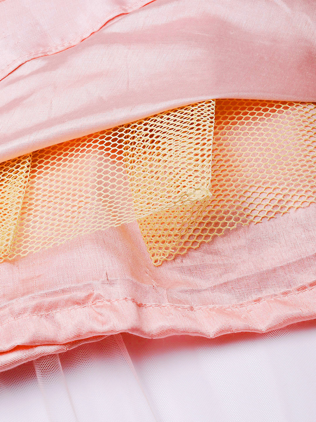 Jeweled Choker Style Crop Top Lehenga with Attached Ruffled Dupatta