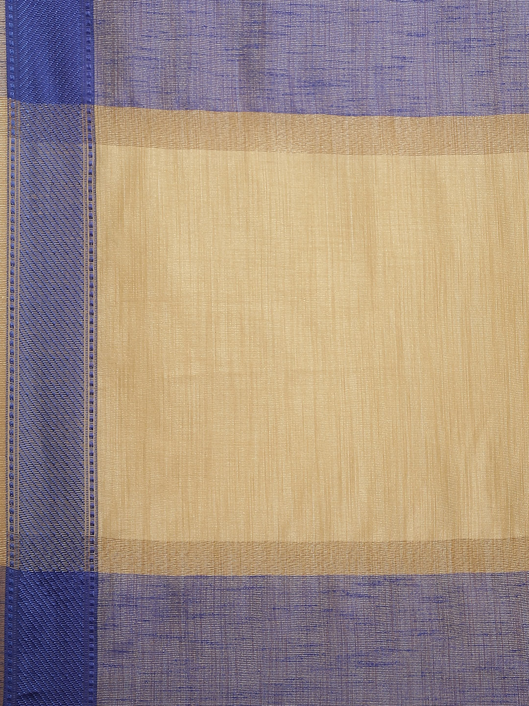Jute Silk Resham Self embossed Saree with Kanjivaram Temple Pattern & Contrast Border