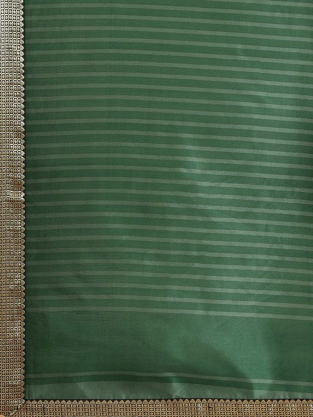 Ikat Printed Bhagalpuri Silk Blend Saree & Oxidised Zari Border
