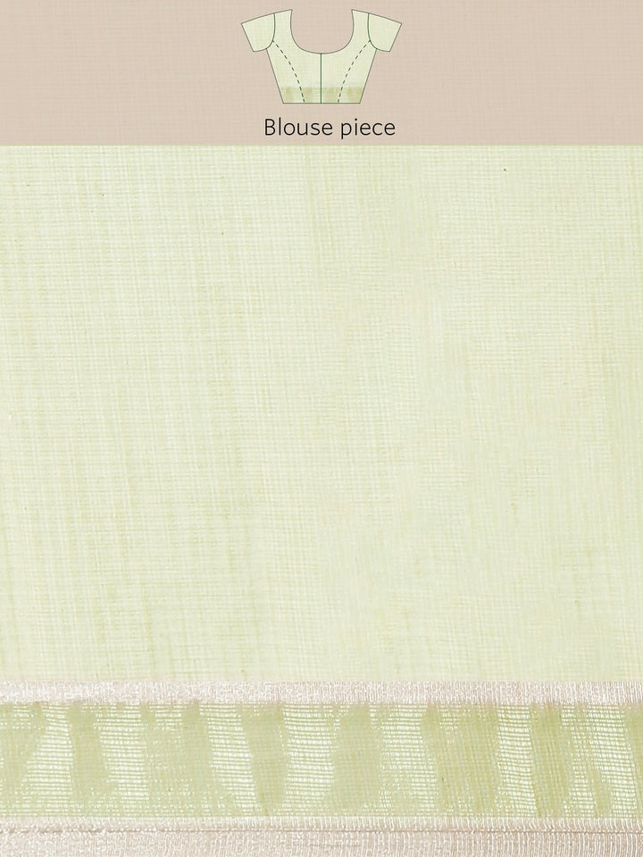 Pastel Green Printed Floral Summerish Kota Cotton Saree
