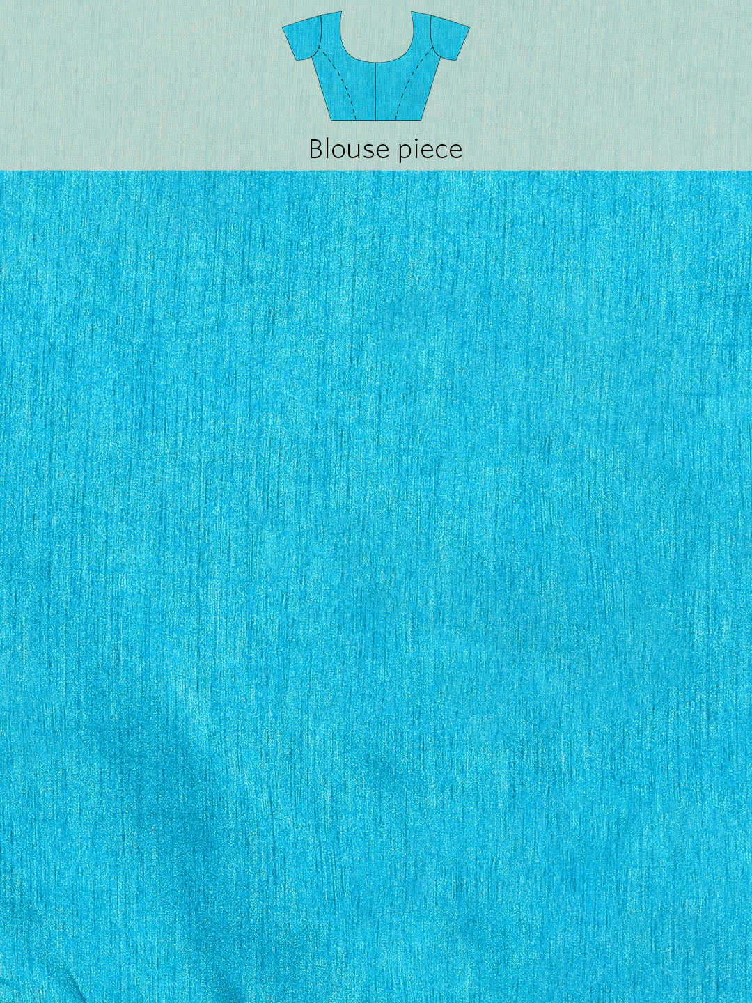 Blue Ombre Chevron Print & Floral Cutdana Embellished Saree