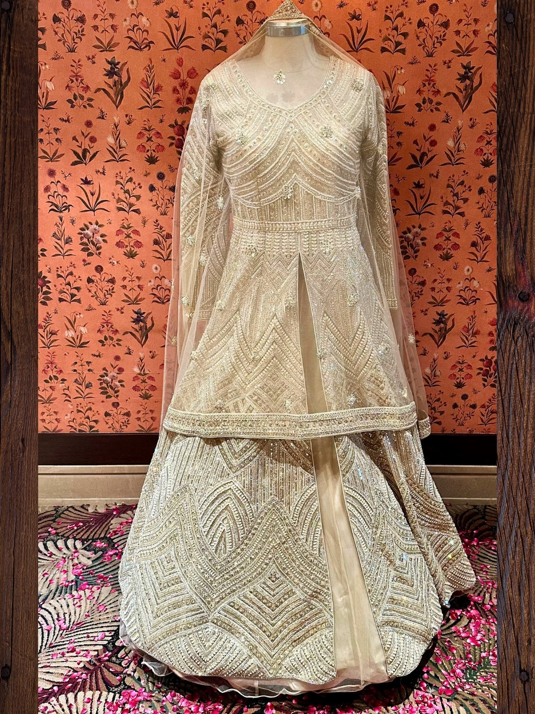 Golden Glamour Artisanal Lehenga