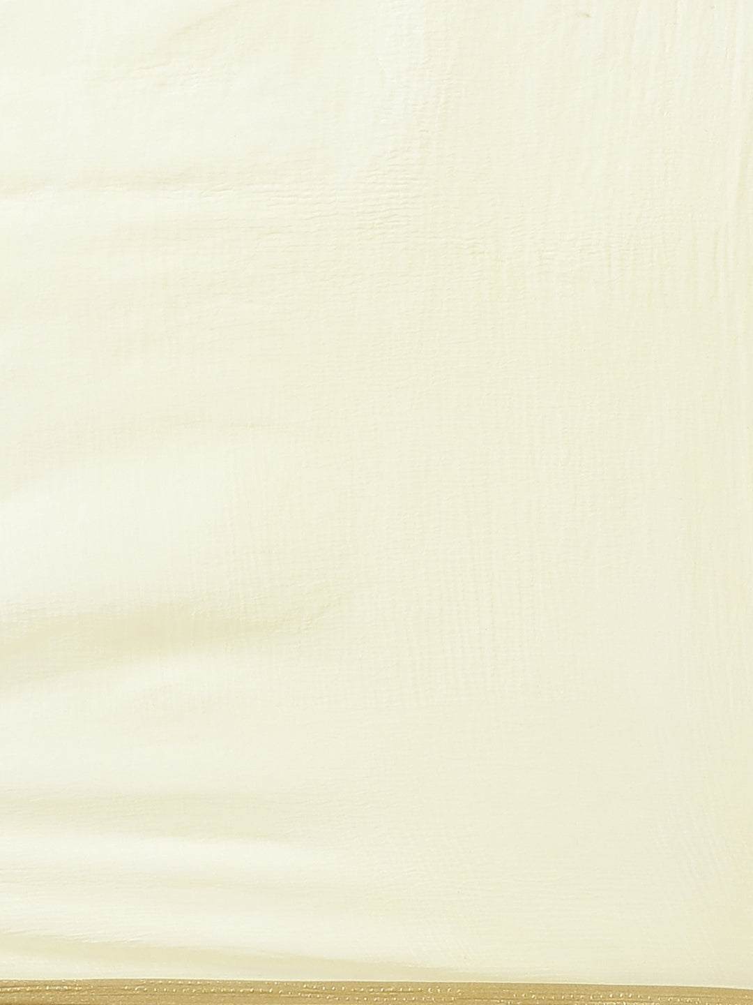 Pastel Yellow Summer Chiffon Saree with Contemporary Floral Prints and Gold Zari Border