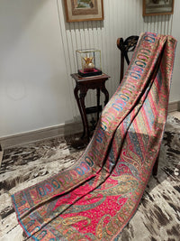 Vibrant Multicolour Paisley Silk Saree