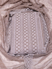 Chhabra 555 Chikankari Schiffli Embroidery Dress Material with Sequin Embellishments