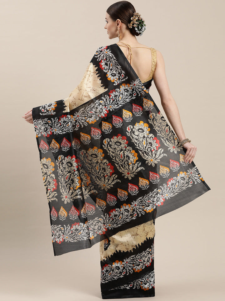 Bhagalpuri Kalamkari Inspired Saree