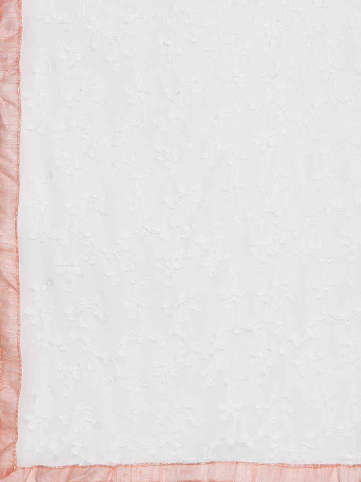 Chikankari Schiffli Sharara Suit with Chiffon Dupatta