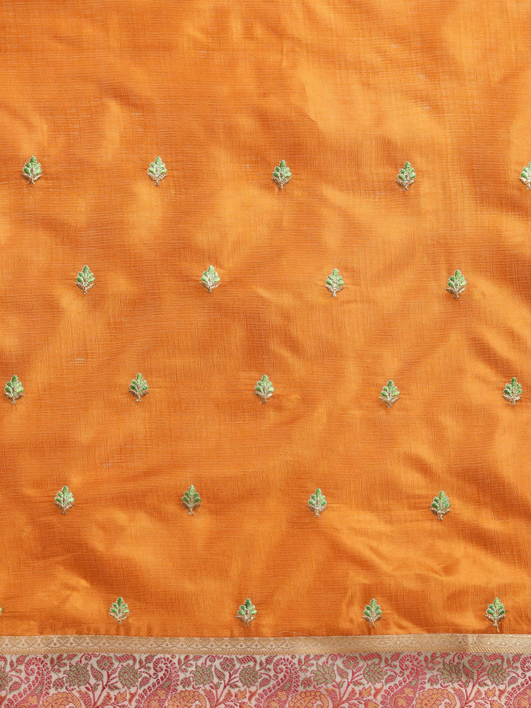 Tussar Silk Saree with Paisley Jamdani border