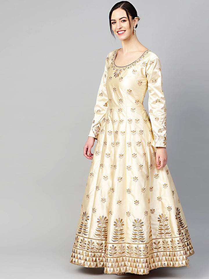 Mughal inspired Gota Patti Anarkali Kurta Set