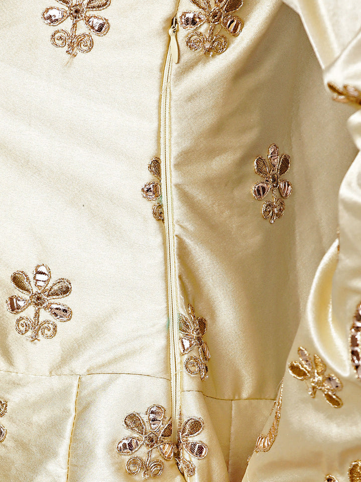 Mughal inspired Gota Patti Anarkali Kurta Set
