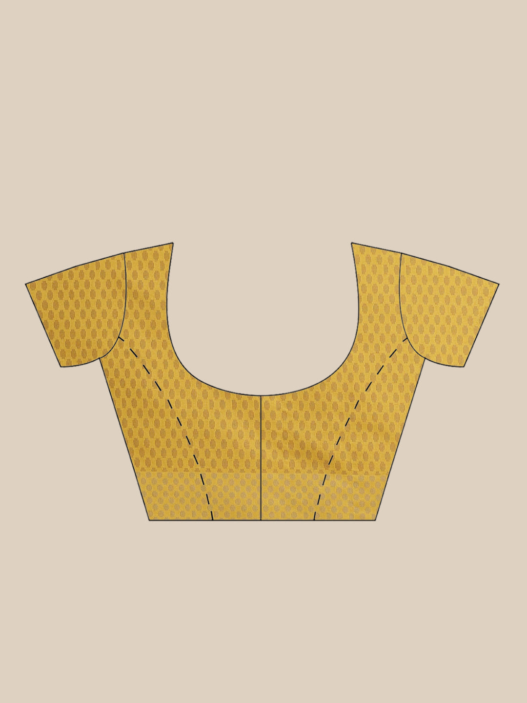 Handloom Chanderi Saree with Tropical woven patterns and a Temple style border