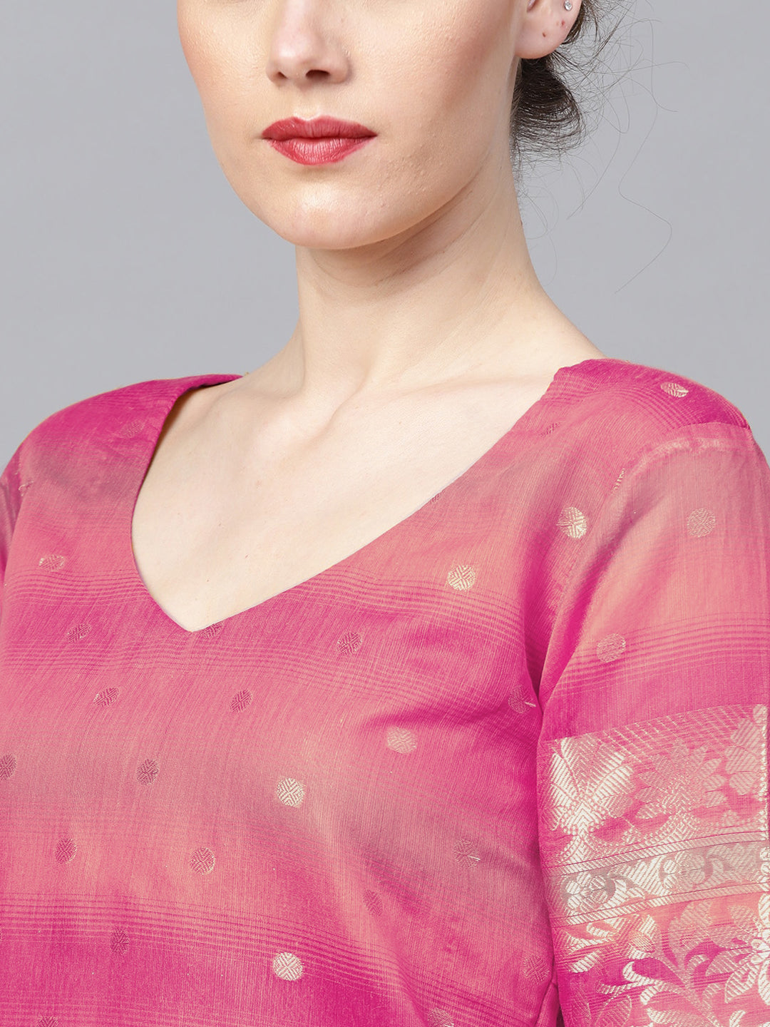 Handloom Banarasi Kurta Pallazo Set with Dupatta & Bell sleeves