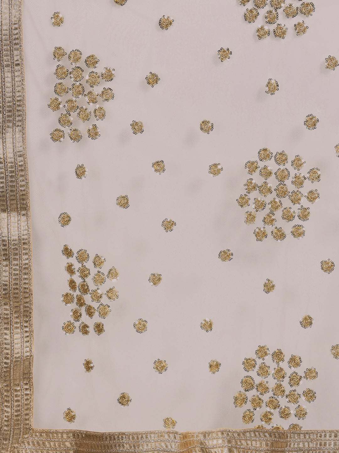 Anarkali Suit Kundan, Sequin Embroidered Dupatta