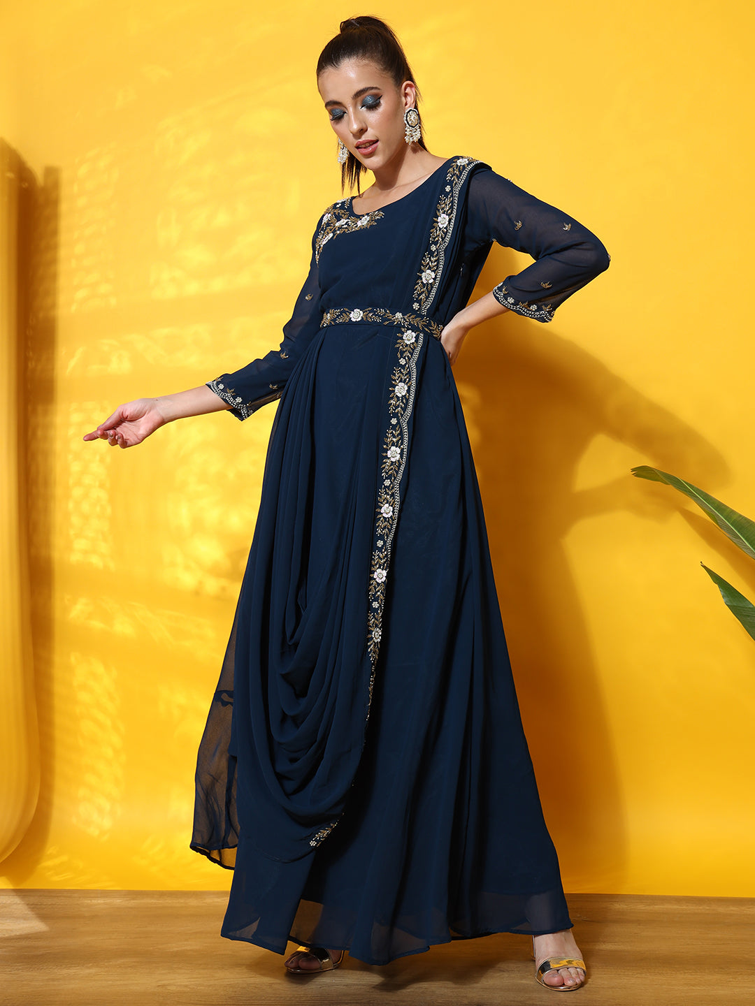 Kajal Style Fashion Hirva Vol 1 catalog Designer Gown Style With Dupatta