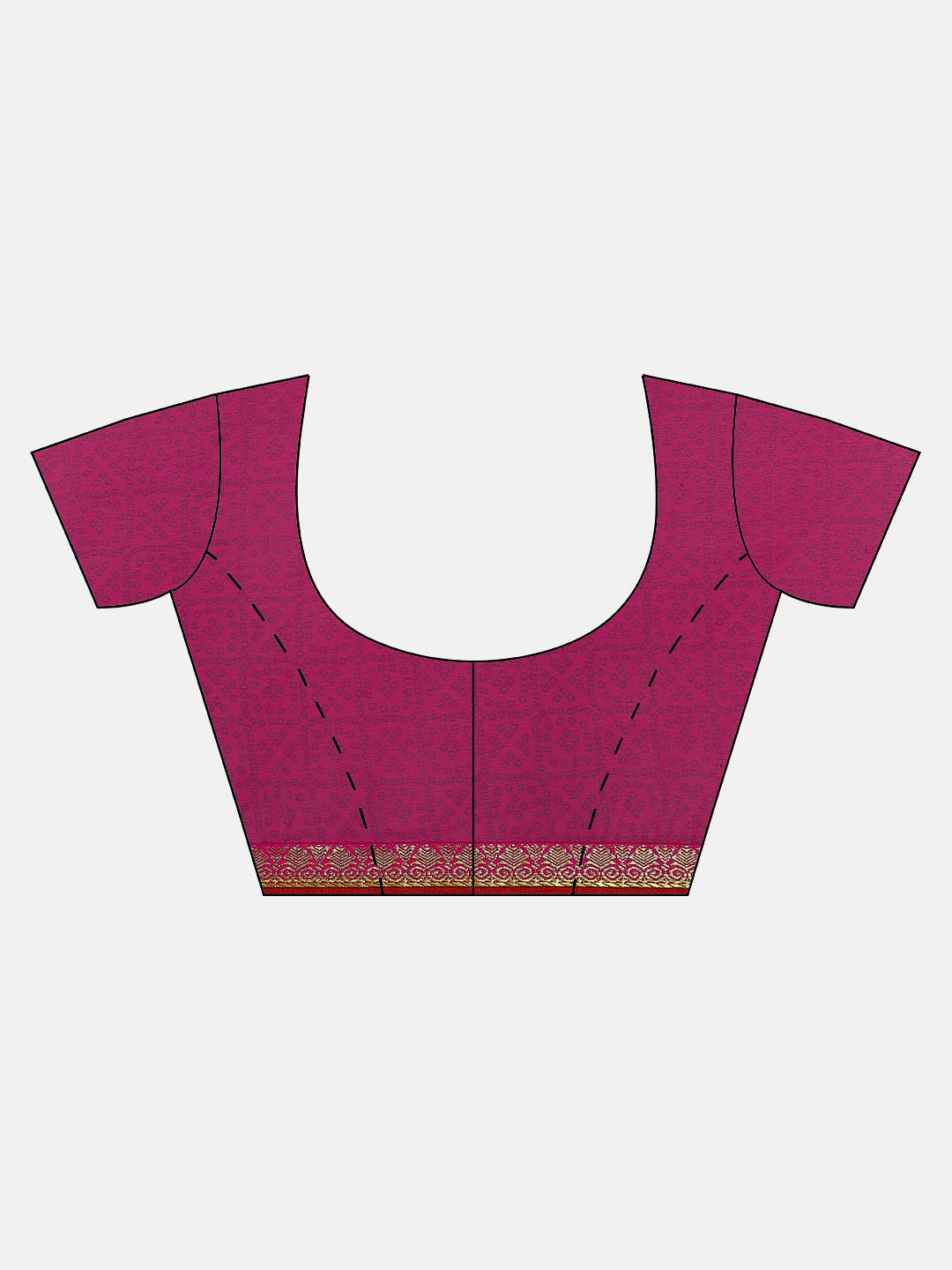 Gharchola Inspired Georgette saree with Ethnic Paisley Motifs & Banarasi Brocade Border