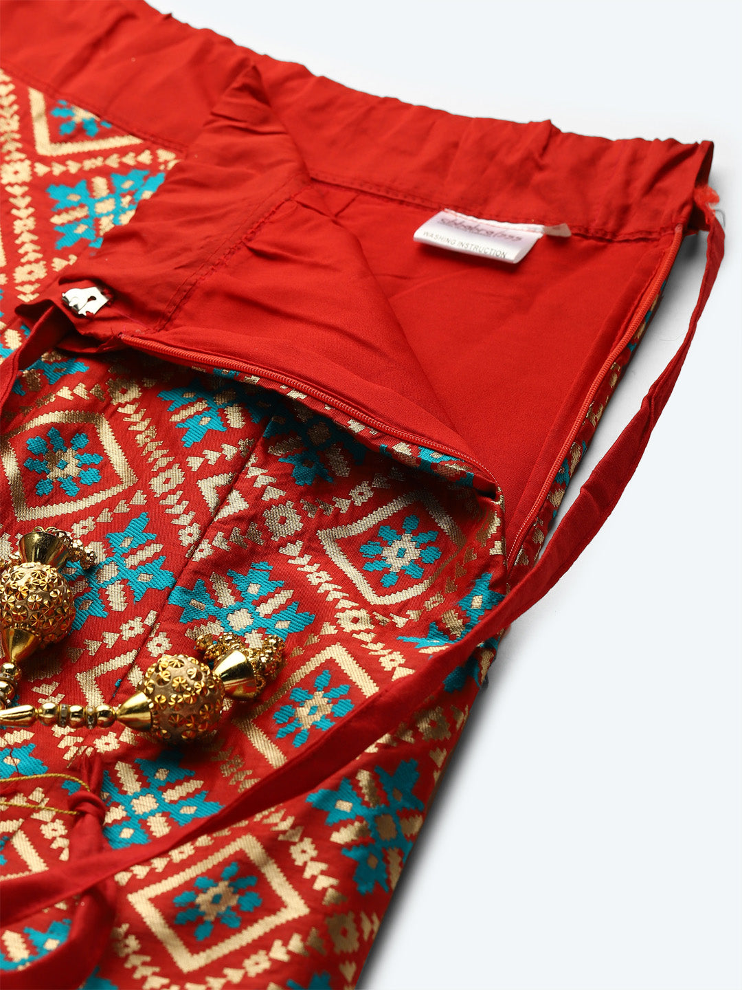 Semi Stitched Banarasi Silk Lehenga Choli With Zari & Resham woven floral design