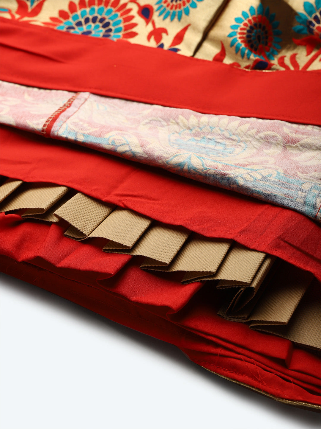 Semi Stitched Banarasi Silk Lehenga Choli With Zari & Resham woven floral design