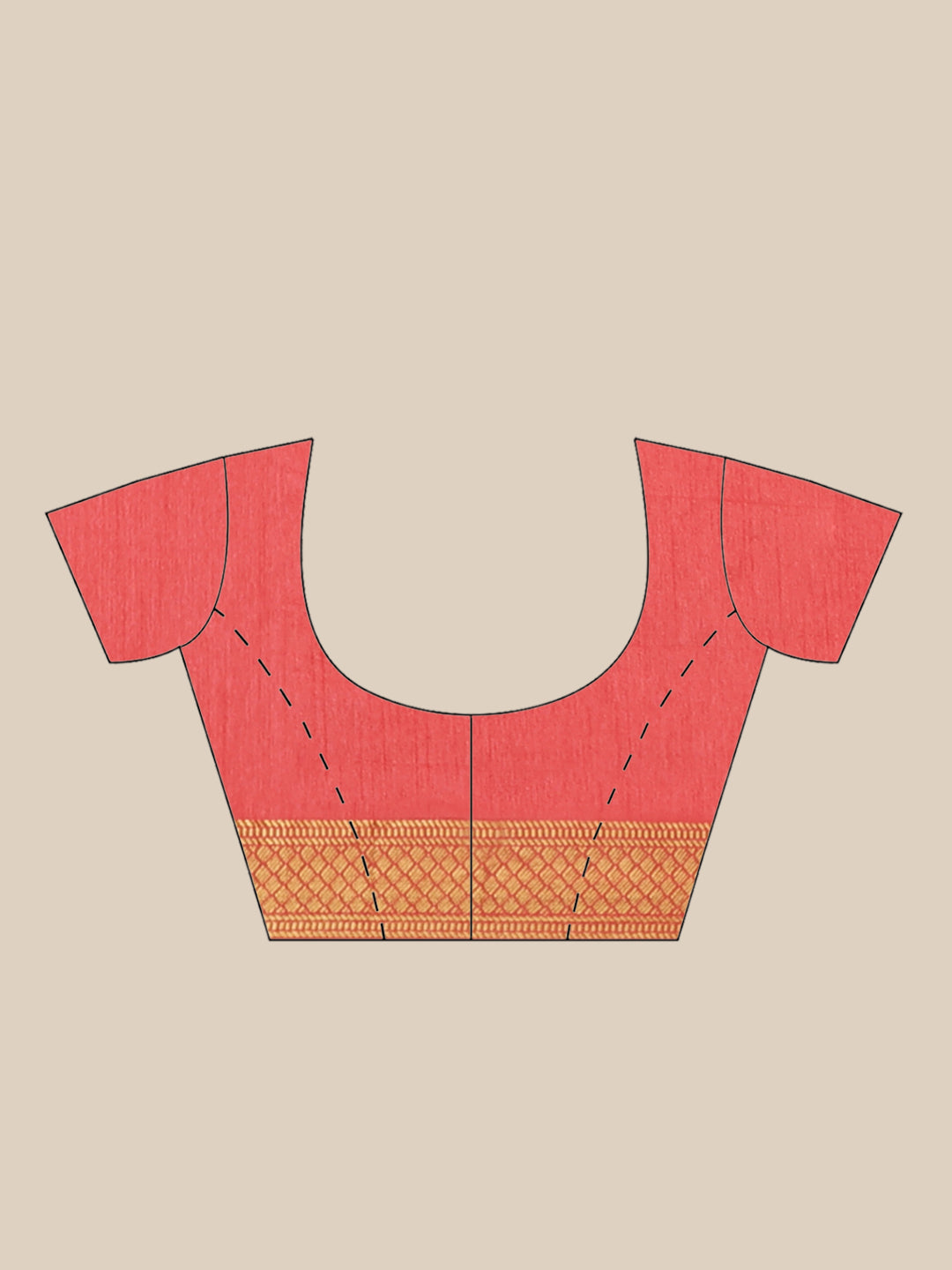 Traditional Banarasi Saree with Zari Woven Floral Border