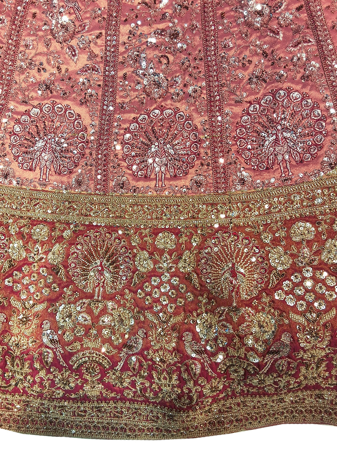 Bridal Heavy Embroidered Lehenga Choli Set with Net Dupatta