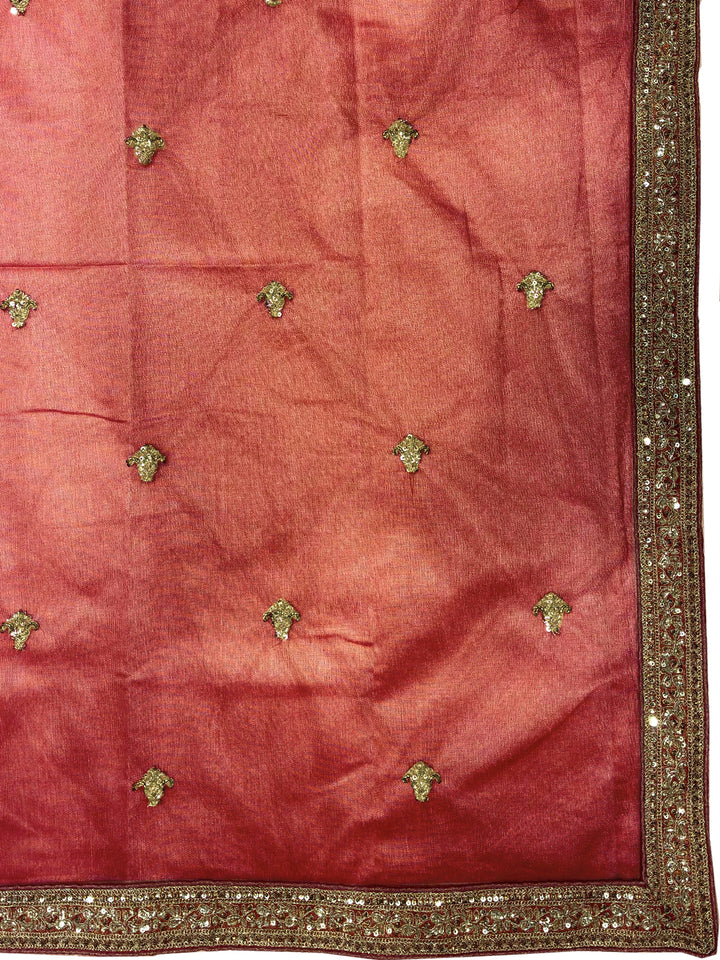 Bridal Heavy Embroidered Lehenga Choli Set with Net Dupatta