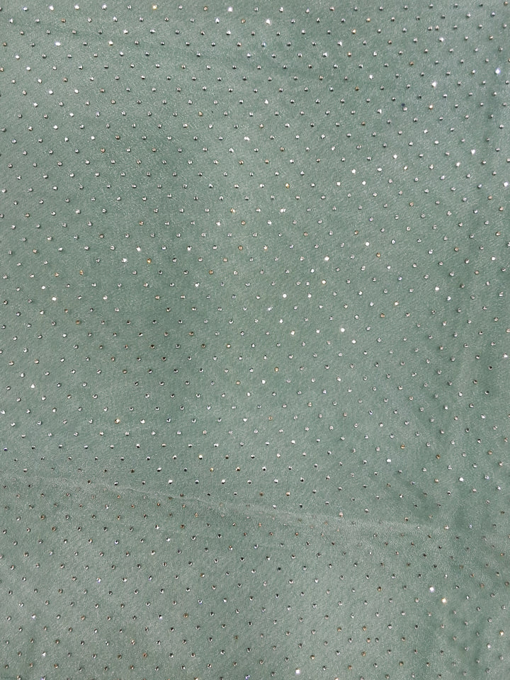 Powder blue Digital Printed Floral Saree with Sequin Embroidered Border