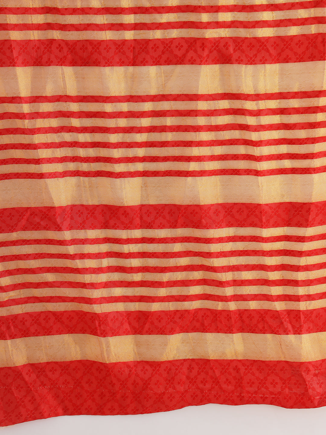 Colorblocked Banarasi Silk Saree with Zari Woven Paisley Motifs Border