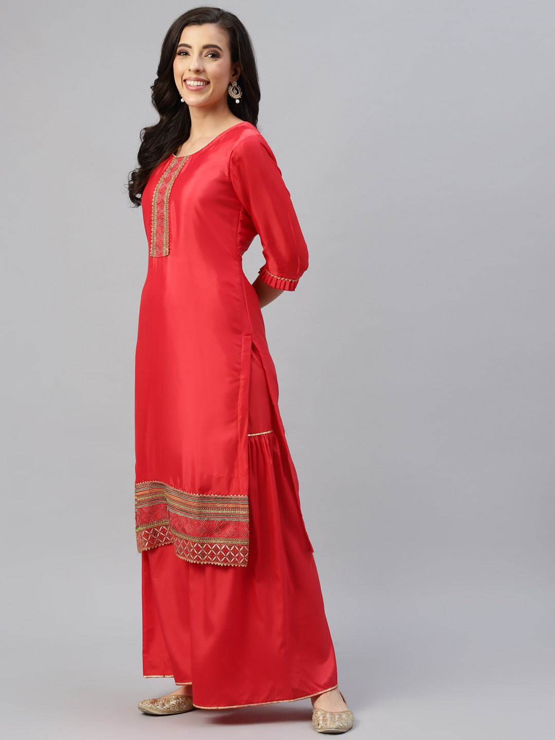 Resham Embroidered & Swaraoski Embellish Unstitched & Sequence Dupatta